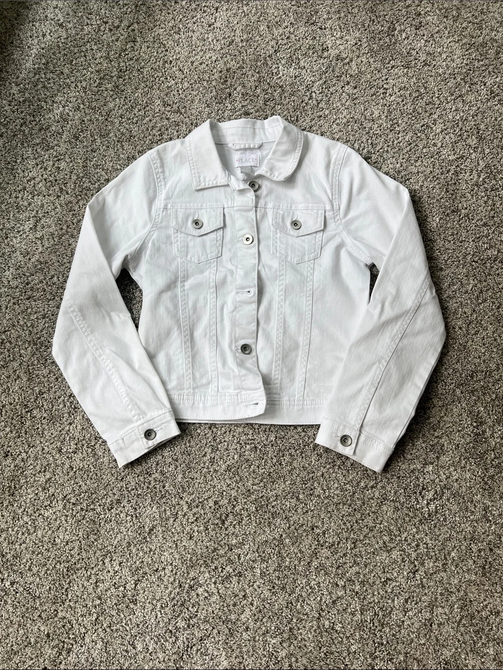 The Children's Place White Denim Jean Jacket for Kids